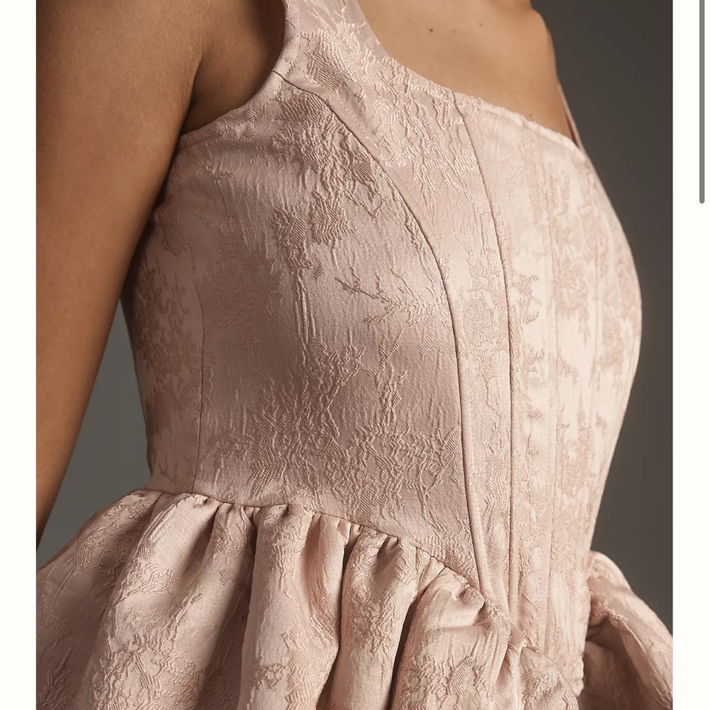 Chic Side Peplum Corset Top. Baby / light pink. New with Tags. - Picture 8 of 10